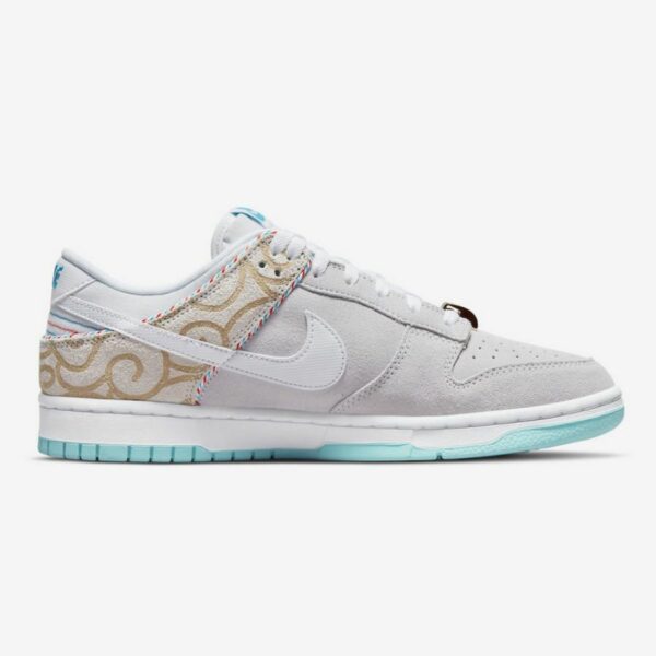 Nike Dunk Low "Barber Shop" Grey - Зображення 4