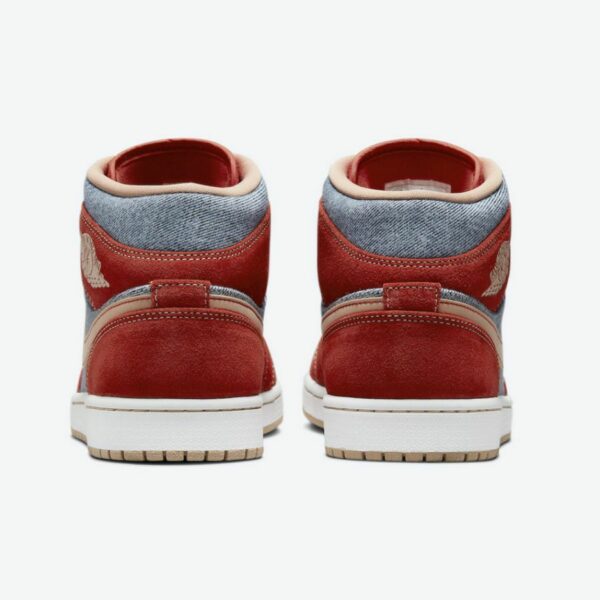 Air Jordan 1 Mid 'Denim Red' - Зображення 6