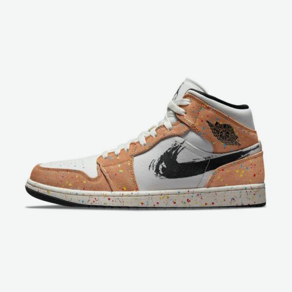 Air Jordan 1 Mid SE 'Brushstroke Paint Splatter'