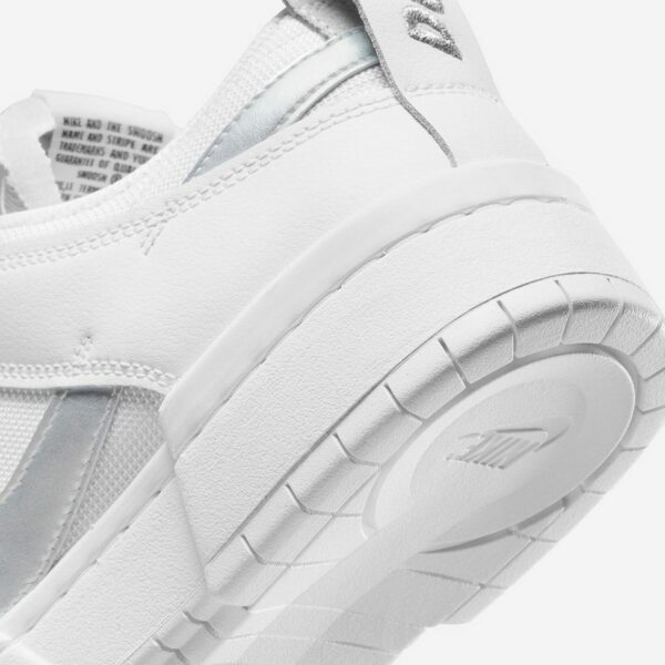 Nike Dunk Low Disrupt “White Metallic Silver” (W) - Зображення 7