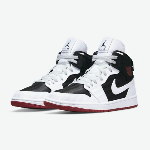 Air Jordan 1 Mid SE Utility "White Black Gym Red" (W) - Зображення 2