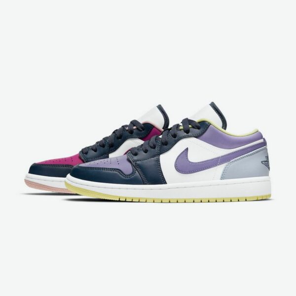 Air Jordan 1 Low SE 'Mismatched - Purple Magenta' (W)