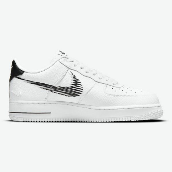 Nike Air Force 1 Low Zig Zag White Black - Зображення 2