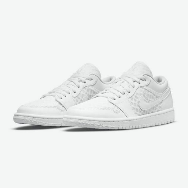 Air Jordan 1 Low Breathe 'Triple White' (W) - Зображення 3