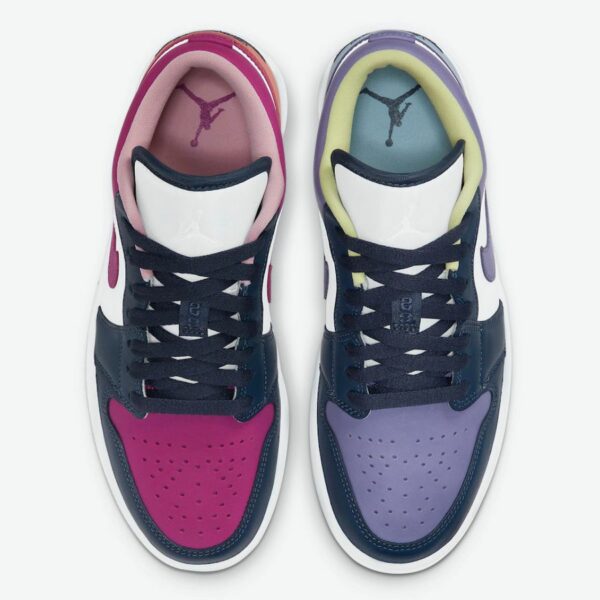 Air Jordan 1 Low SE 'Mismatched - Purple Magenta' (W) - Зображення 4