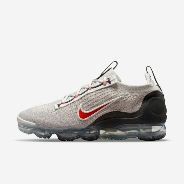 Nike Vapormax Flyknit 2021 "Light Bone University Red"