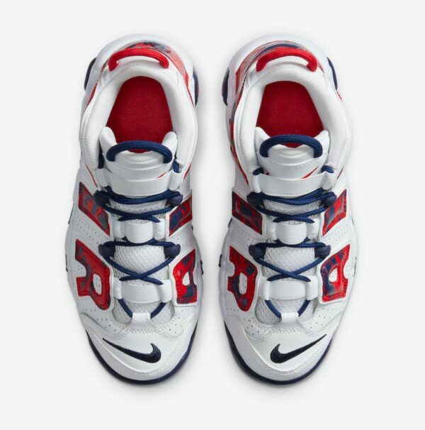 Nike Air More Red Navy Camo - Зображення 4