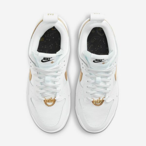 Nike Dunk Low Disrupt “White Metallic Gold” (W) - Зображення 5
