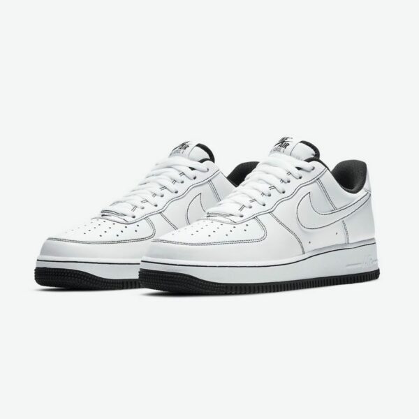 Nike Air Force 1 Low White Black seams - Зображення 2