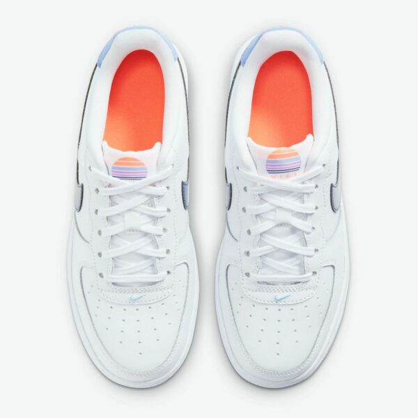 Nike Air Force 1 Low "White Dark Purple" (GS) - Зображення 3