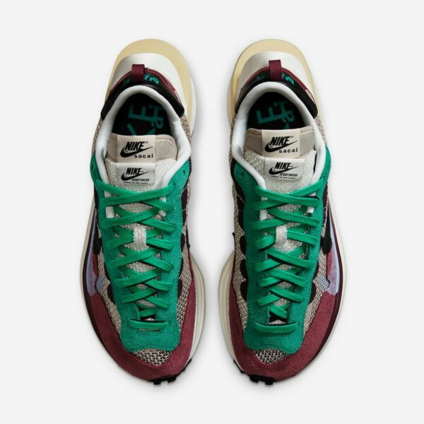 Nike x Sacai Vaporwaffle Villain Red Neptune Green - Зображення 4