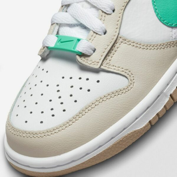 Nike Dunk Low Split Seam White Tan Mint (GS) - Зображення 7