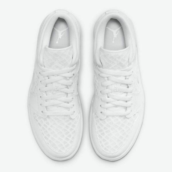 Air Jordan 1 Low Breathe 'Triple White' (W) - Зображення 4