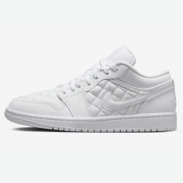 Air Jordan 1 Low Quilted “Triple White”