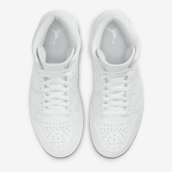 Air Jordan 1 Mid 'Triple White' - Зображення 5