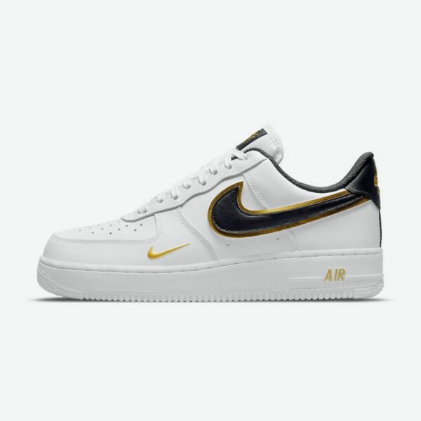 Nike Air Force 1 Low 'Double Swoosh White Metallic Gold"