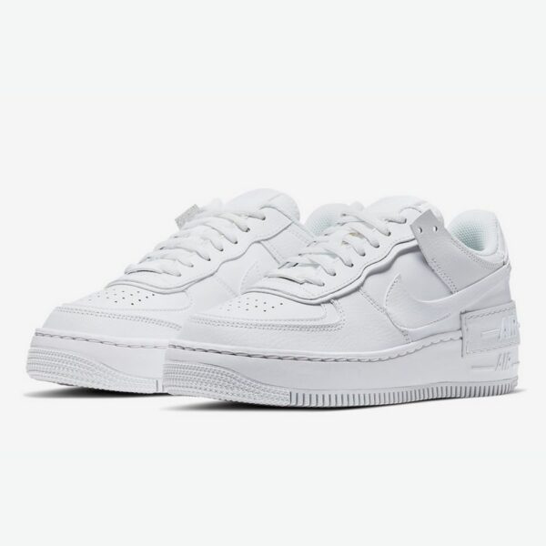 Nike Air Force 1 Shadow 'Triple White' (W) - Зображення 3
