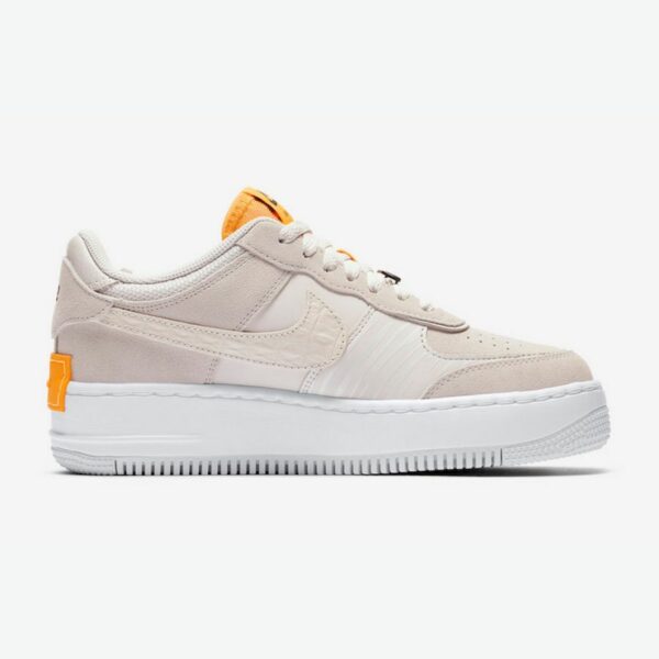 Nike Air Force 1 Shadow "Vast Grey Laser Orange" (W) - Зображення 2