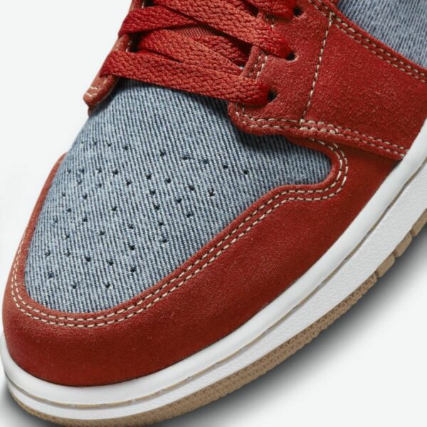 Air Jordan 1 Mid 'Denim Red' - Зображення 7