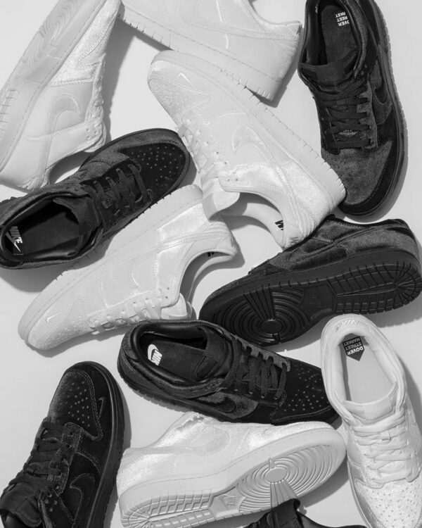 Nike Dunk Low x Dover Street Market "Velvet Triple White" - Зображення 7