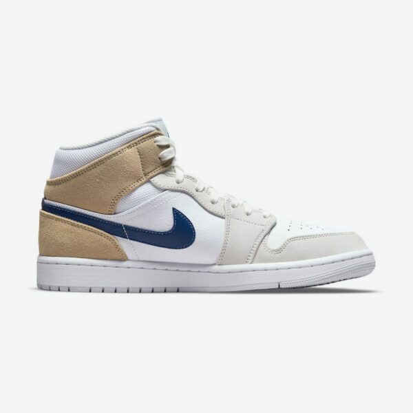 Air Jordan 1 Mid 'White Khaki Blue Void' - Зображення 2