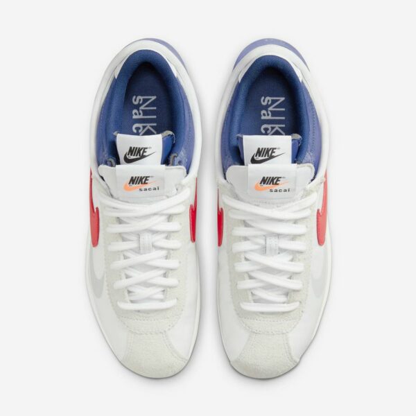 Sacai x Nike Cortez 4.0 "White University Red Blue" - Зображення 4