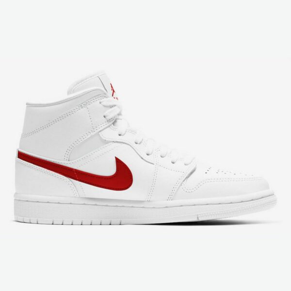 Air Jordan 1 Mid 'White University Red' (W) - Зображення 2