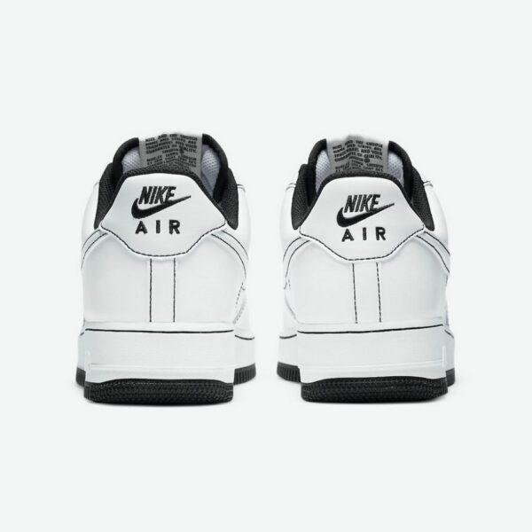 Nike Air Force 1 Low White Black seams - Зображення 4