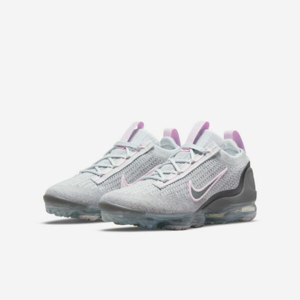 Nike Vapormax Flyknit 2021 "White Metallic Silver" (W) - Зображення 5