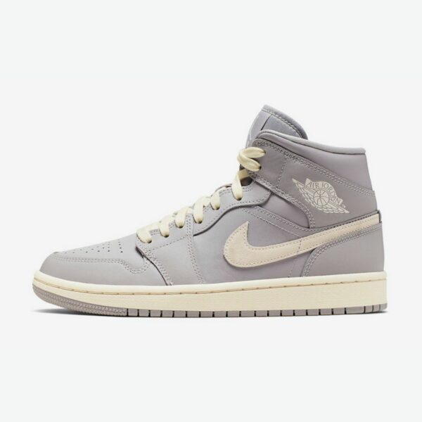 Air Jordan 1 Mid 'Grey Light Bone' (W)