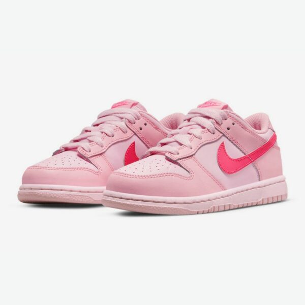 Nike Dunk Low GS Triple Pink - Зображення 4