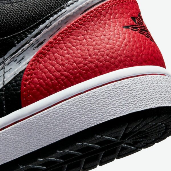 Air Jordan 1 Low 'Brushstroke Swoosh - Black Red' - Зображення 8