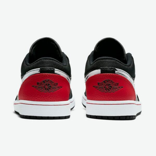 Air Jordan 1 Low 'Brushstroke Swoosh - Black Red' - Зображення 5