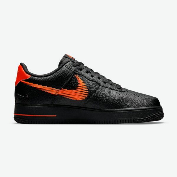 Nike Air Force 1 Low Zig Zag Black Orange - Зображення 2