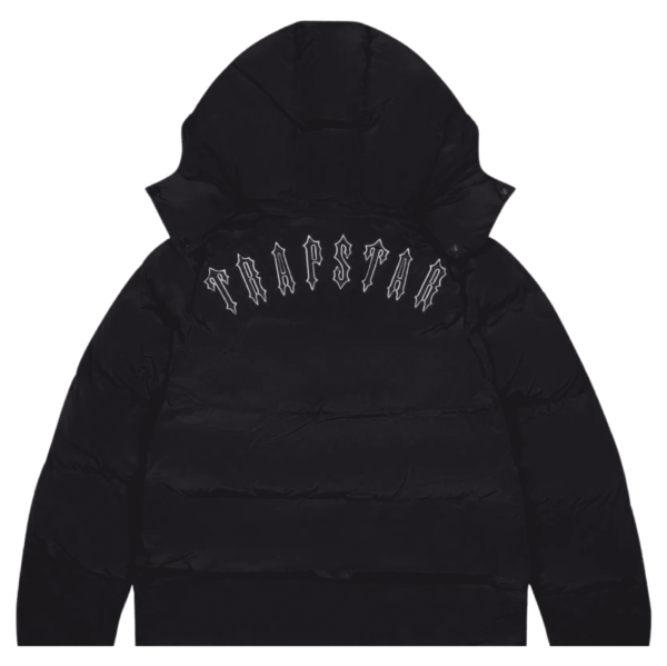 TRAPSTAR IRONGATE DETACHABLE HOODED PUFFER JACKET - BLACK - Зображення 3