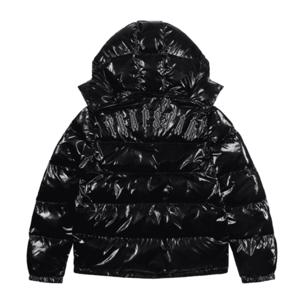 TRAPSTAR IRONGATE DETATCHABLE HOODED PUFFER JACKET - SHINY BLACK - Зображення 6
