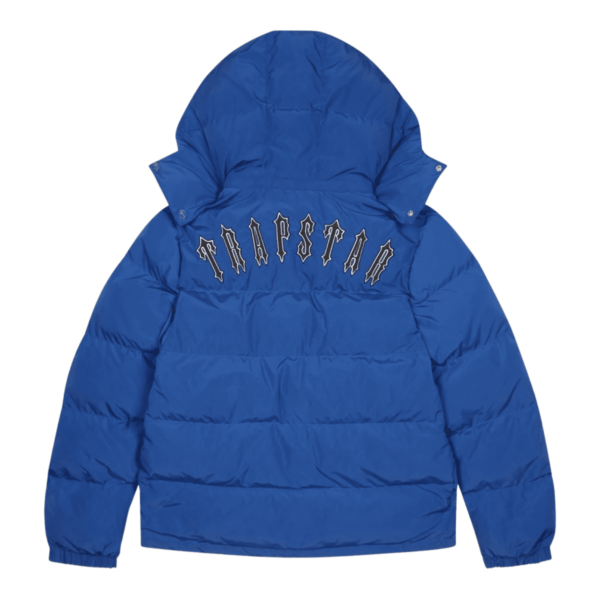 TRAPSTAR IRONGATE DETACHABLE HOODED PUFFER JACKET Blue