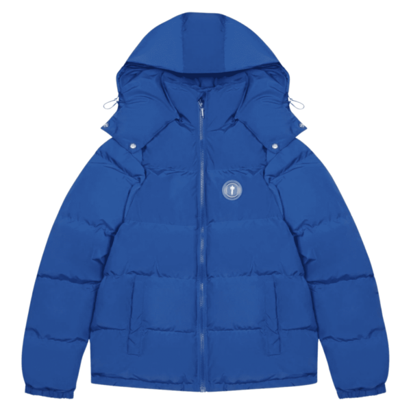 TRAPSTAR IRONGATE DETACHABLE HOODED PUFFER JACKET Blue - Зображення 4