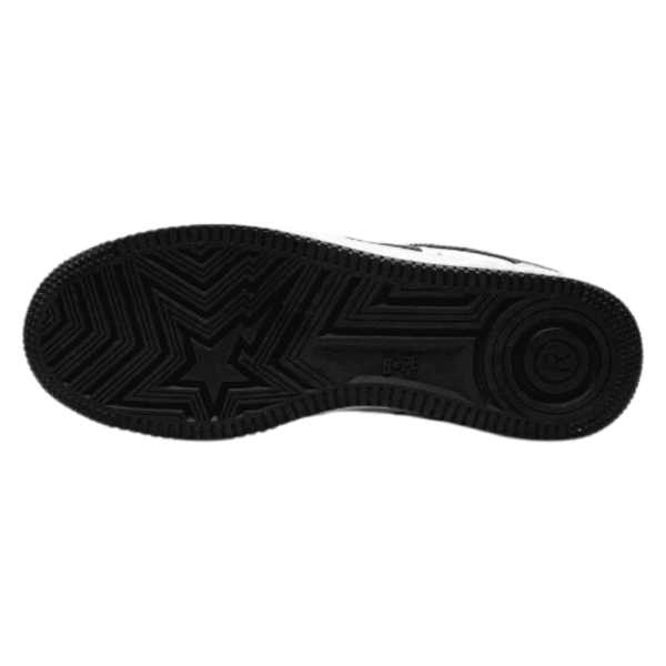 A Bathing Ape Bape Sta Patent Leather Black White - Зображення 5