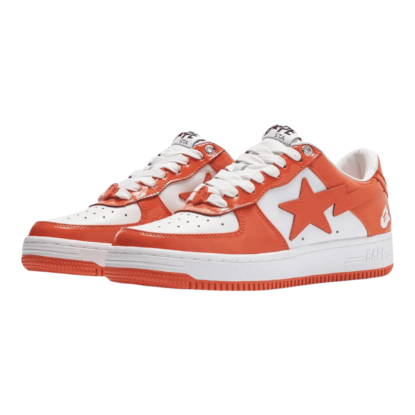 A Bathing Ape Bape Sta Patent Leather light orange