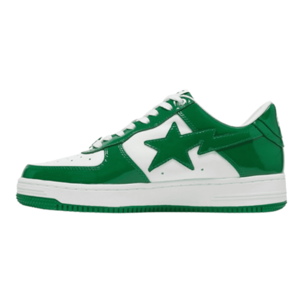 A Bathing Ape Bape Sta Patent Leather  Green - Зображення 4