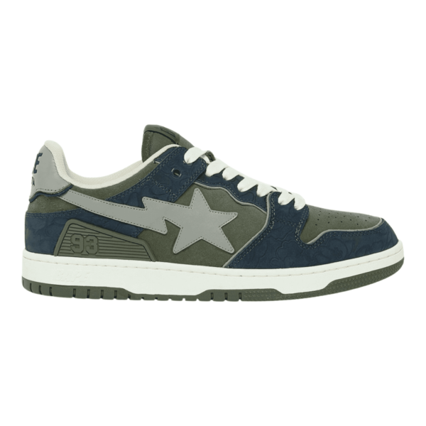 Bape Sk8 Sta Low Navy Green - Зображення 3