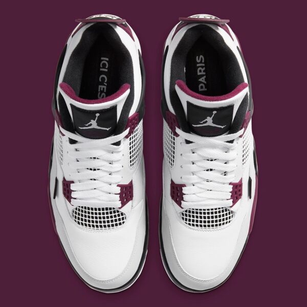 Paris Saint-Germain x Air Jordan 4 Retro 'Bordeaux' - Зображення 4