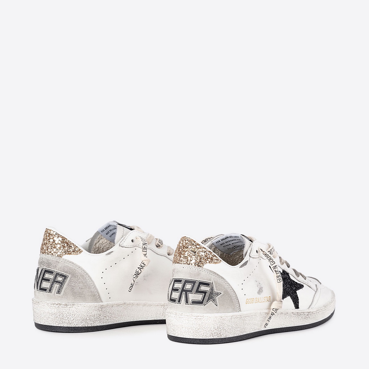 Golden Goose Femme Sneakers Ball Star – Blanc Noir - Зображення 3