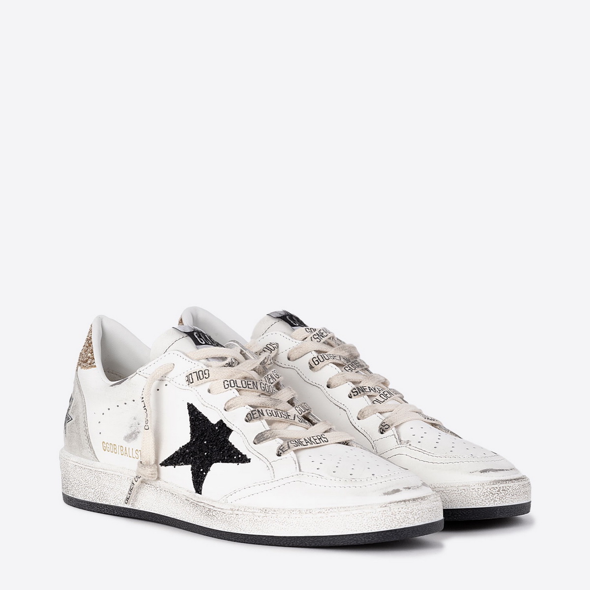 Golden Goose Femme Sneakers Ball Star – Blanc Noir - Зображення 2