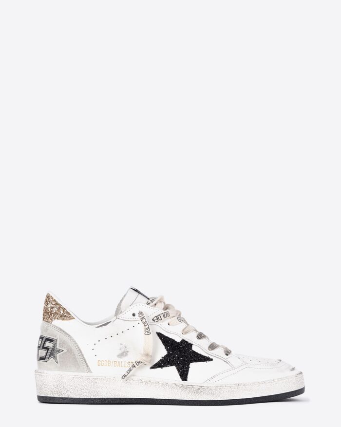 Golden Goose Femme Sneakers Ball Star – Blanc Noir