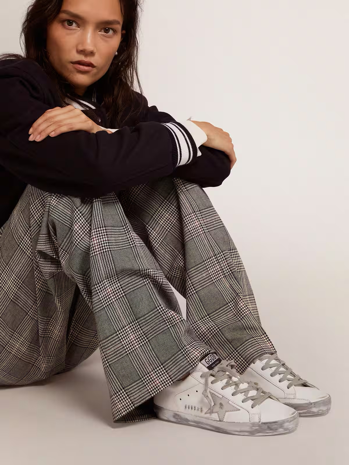 Golden Goose Super-Star with silver sparkle foxing and metal stud lettering - Зображення 3