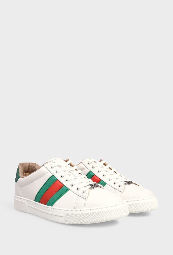 ШКІРЯНІ КРОСІВКИ SNEAKERS GUCCI 812713 125/0A1 - Зображення 2