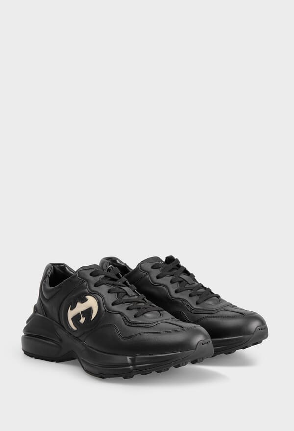 ШКІРЯНІ КРОСІВКИ RHYTON GUCCI 757857 223/0A2 - Зображення 2