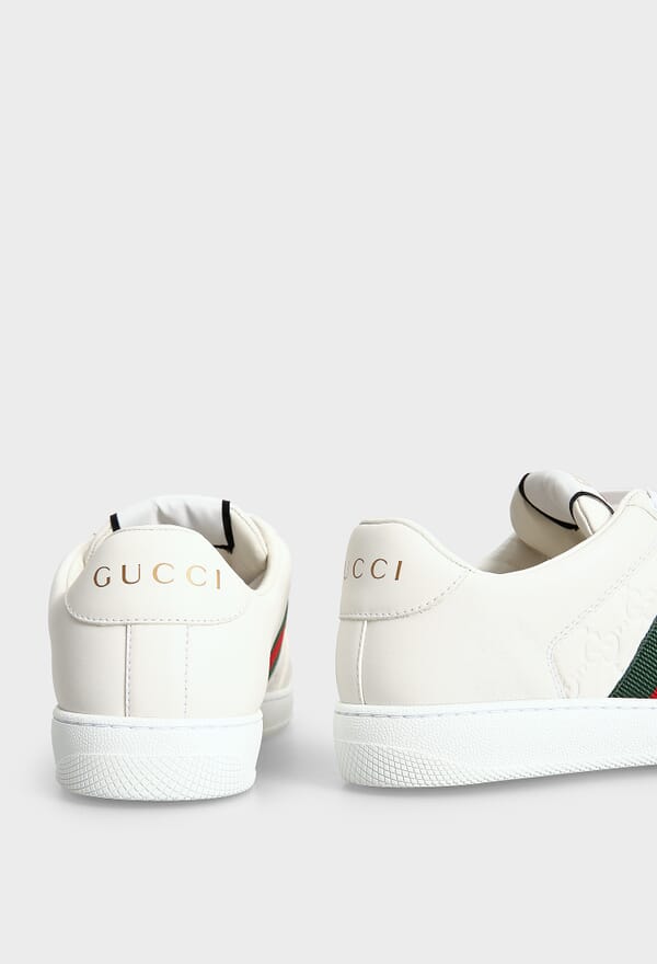 ШКІРЯНІ КЕДИ SCREENER GUCCI 798785 224/0C1 - Зображення 3
